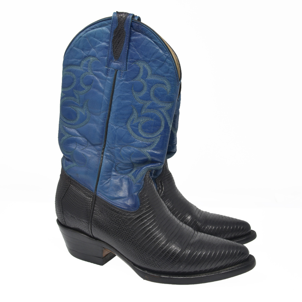 *Dos De Oro Sz 4 Mex 23 Genuine Lizard Skin Boots